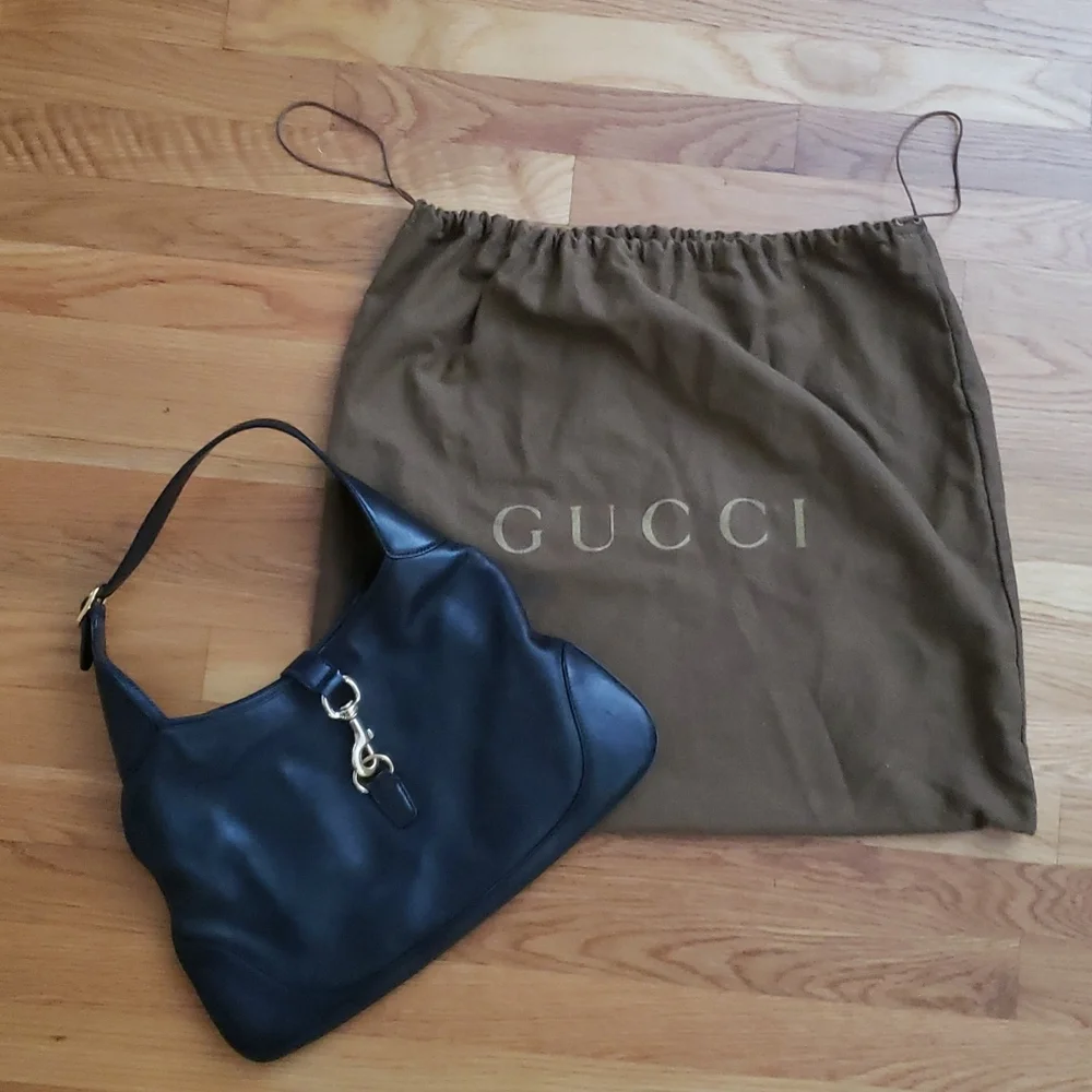 Gucci black leather purse - Picture 1 of 14
